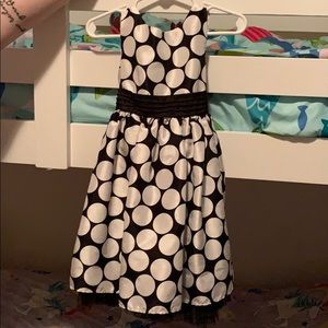 Black and white polka dot dress